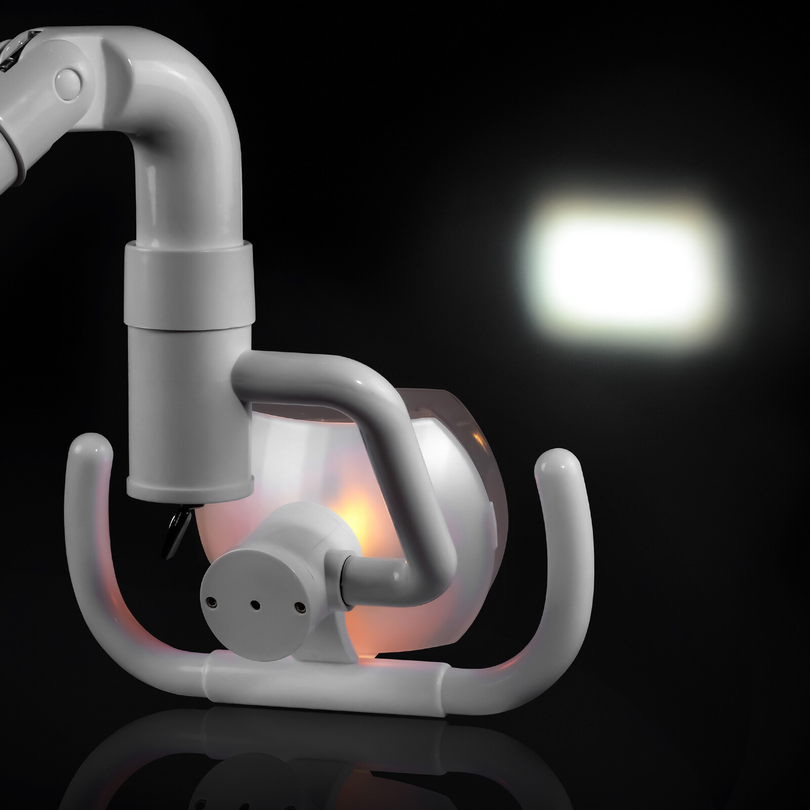 50W Wall-Mounted Dental Surgical Halogen Light Shadowless Lamp Light with Arm US