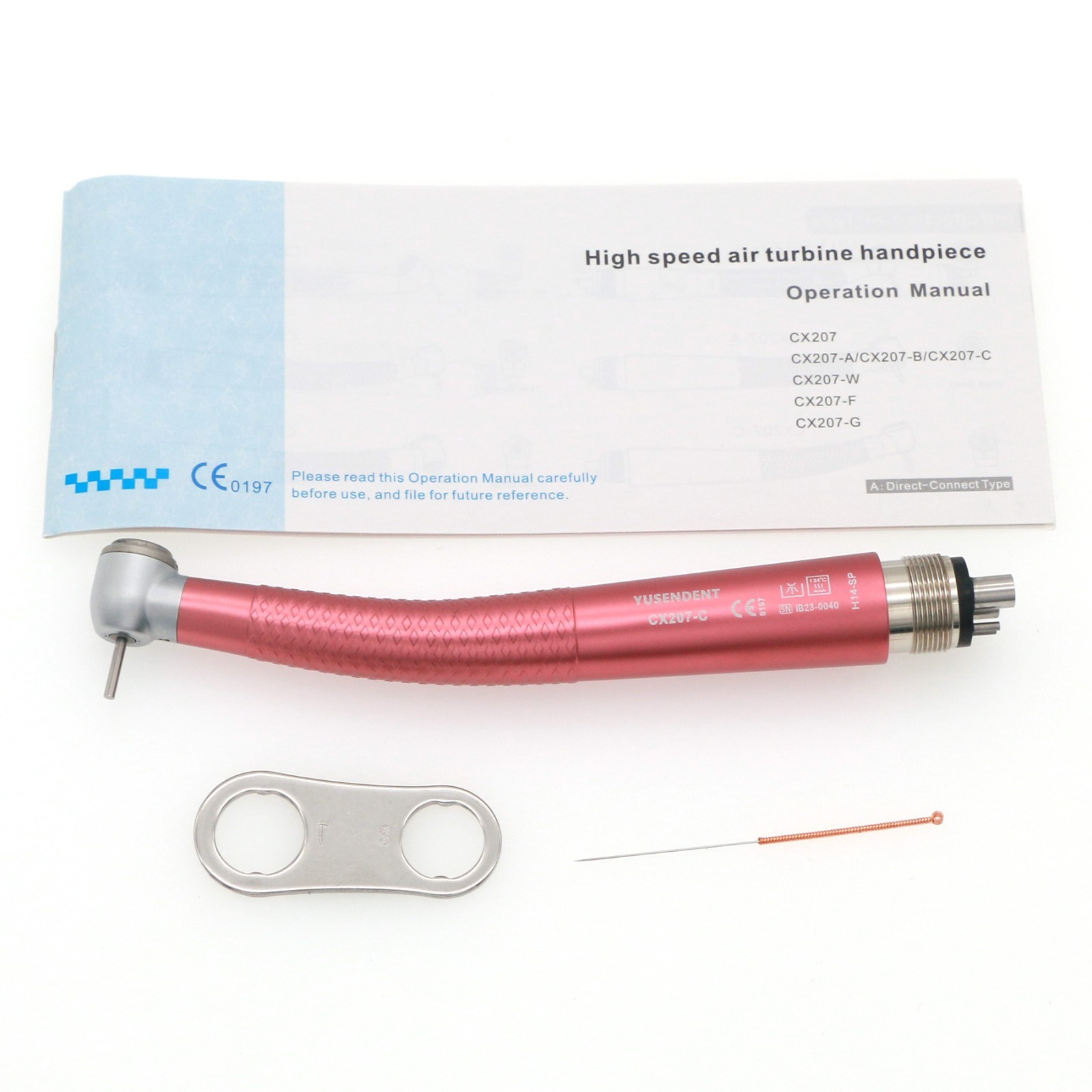 US COXO Dental High Speed 4 Hole Air Turbine Anti-retraction Colorful Handpiece