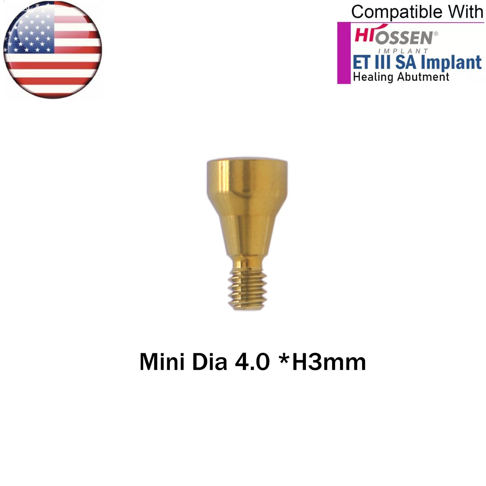 US OSS Dental Mini Healing Abutment Cover Screw Fits Osstem Hiossen Platform