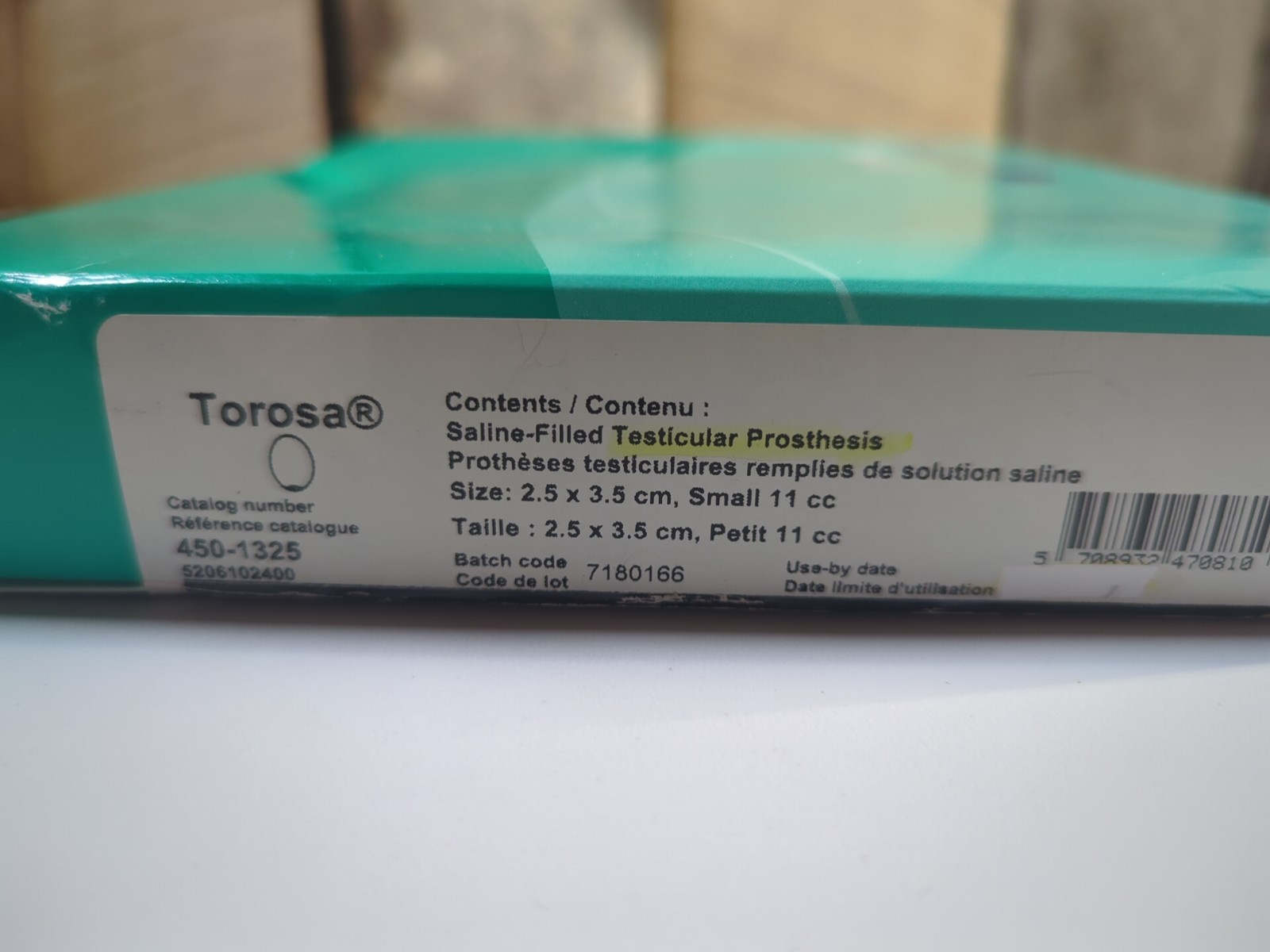 Torosa Coloplast Prosthesis, # 450-1325