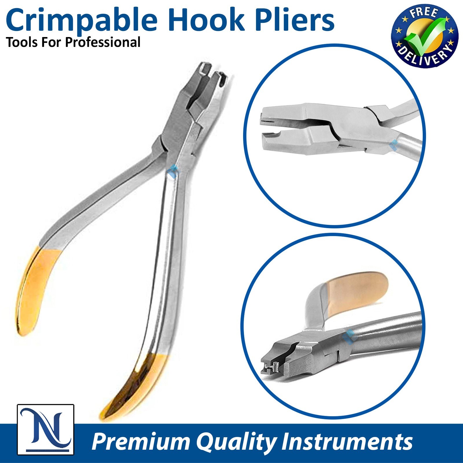 Premium Hook Crimping Pliers – Orthodontic Wire Placement, CE Certified TC Tip