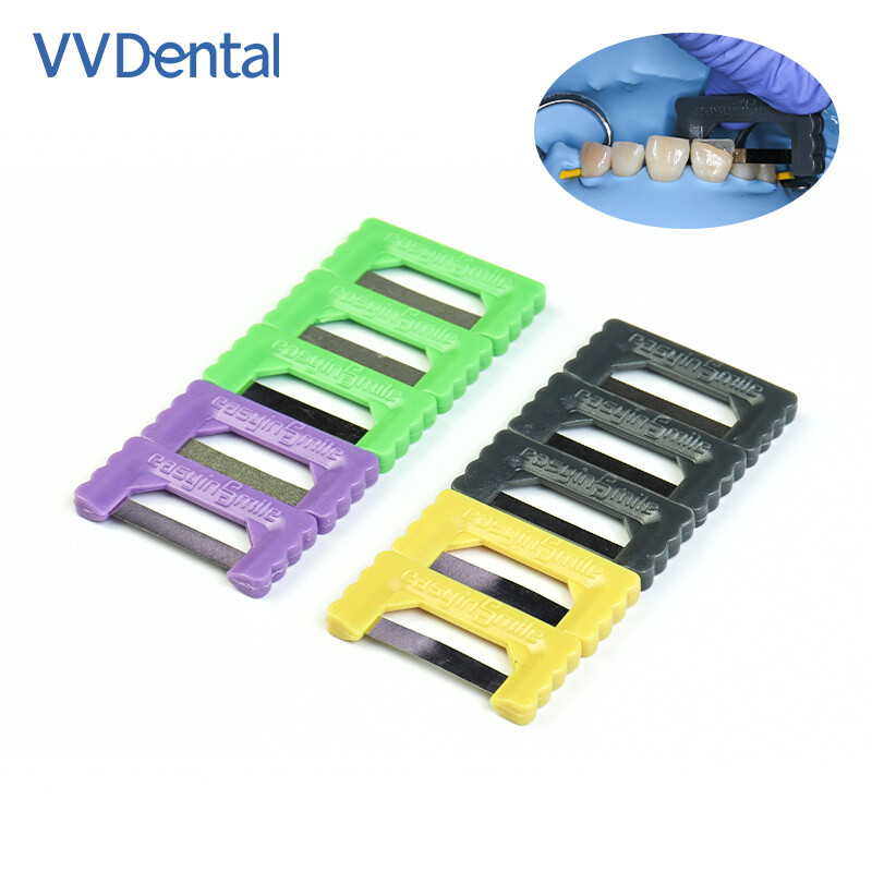 10Pcs Dental Polishing Strip Kit Interproximal Reduction Orthodontic IPR Strips