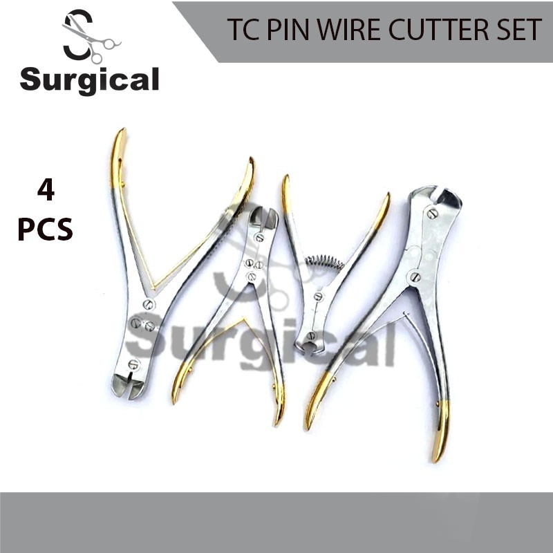 TC Cannulated Pin & Kirschner Wire Cutter | Orthopedic Instrument | 4 PCs