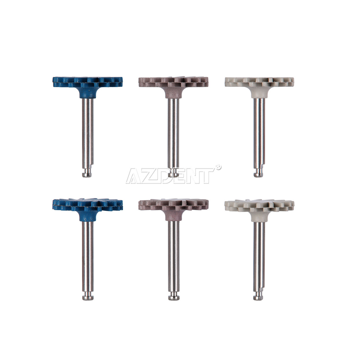 6pcs/Set Dental Handpiece Composite Diamond System RA disc 14mm wheel polishing