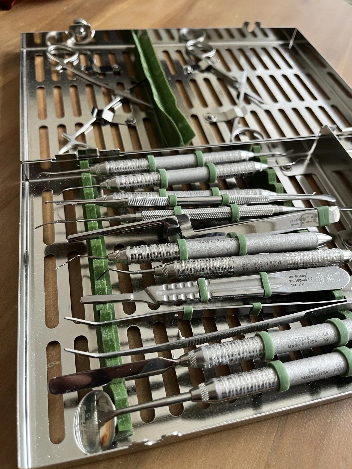 Hu-Friedy Prosthodontic Instruments with Sterilization Casette