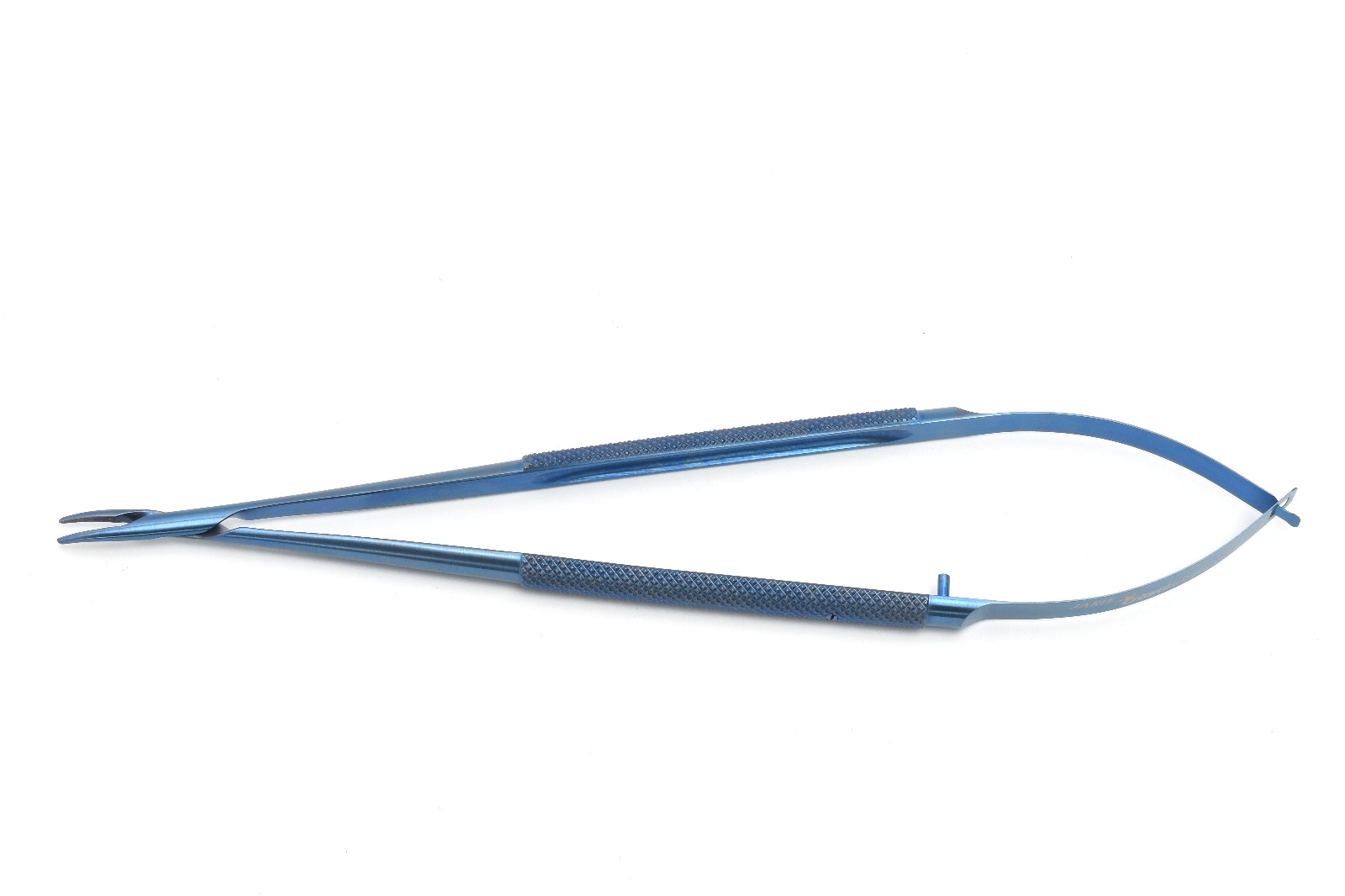 Jarit 278079TL 1.2mm Tip, Curved, 7-7/8″ Micro Stardust Needle Holder