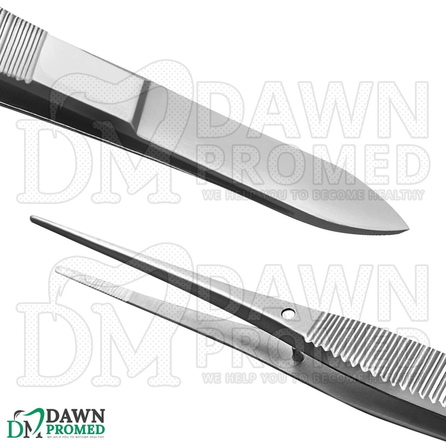 Iris Eye Dressing Tissue Forceps 4” Straight Serrated Ophthalmic Instruments