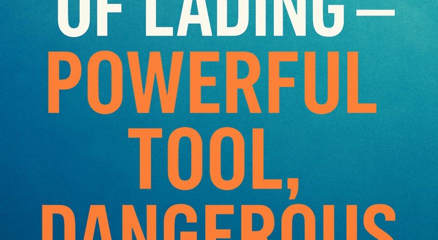 Switch Bill of Lading - Powerful Tools, Dangerous if Misused